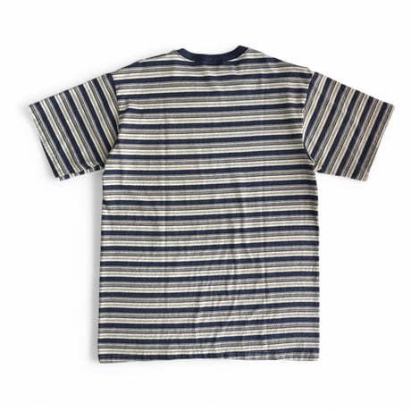 DEADSTOK＂1990's CRYSTAL MILLS MULTI STRIPED TｰSHIRT " MADE IN U.S.A. / SZ LARGE