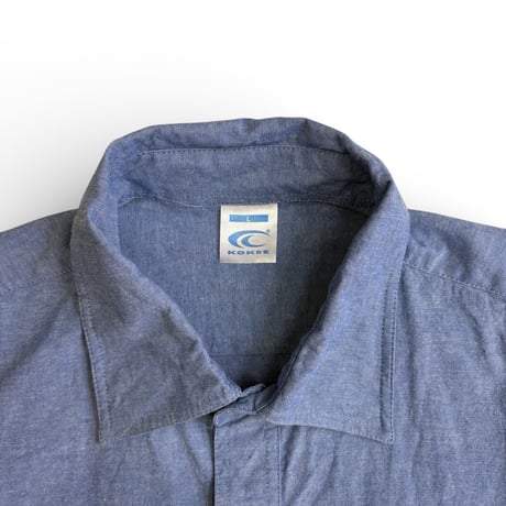 DEADSTOCK " ITALIAN NAVY CHAMBRAY SHIRT  "