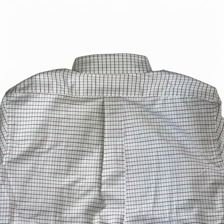 DEADSTOCK " 1990's L.L.BEAN PLAID OXFORD L/S BD SHIRT " MADE IN U.S.A. / SZ M 16-34