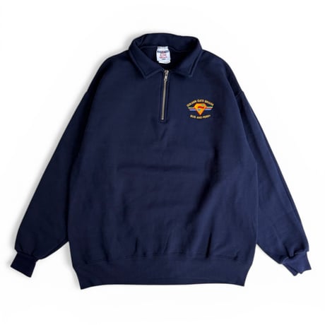 DEADSTOCK＂1990's GOLDEN GATE TRANSIT HALF ZIP SWEAT＂BY JERZEES
