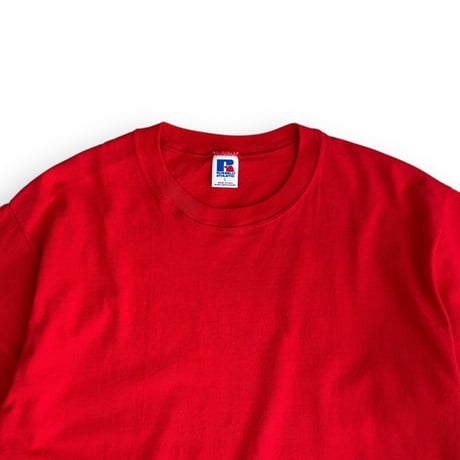 DEADSTOCK＂1980's RUSSELL ATHLETIC BLANK T-SHIRT＂MADE IN U.S.A. / SZ LARGE