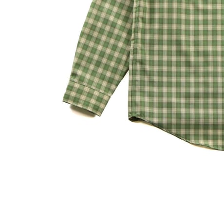 BROWN by 2-tacs＂REGULAR COLLAR＂GREEN CHECK