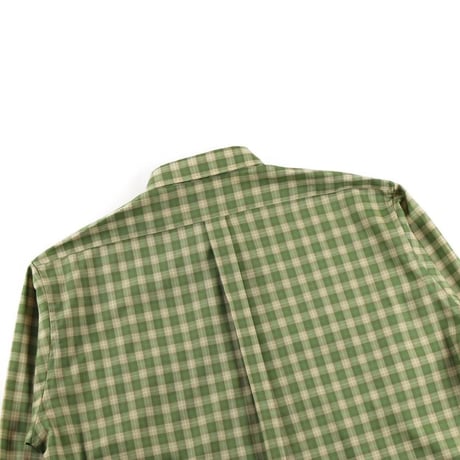 BROWN by 2-tacs＂REGULAR COLLAR＂GREEN CHECK