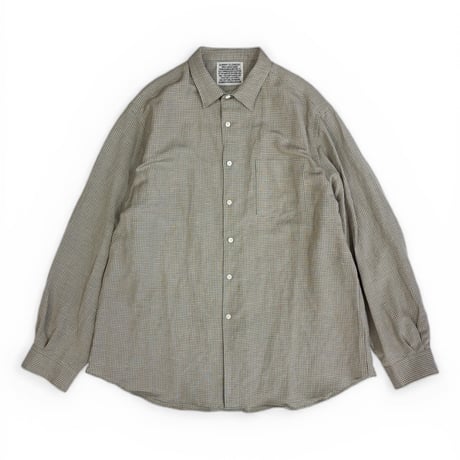 SUNNY ELEMENT＂VINEYARD SHIRT＂LINEN RAYON / DEADSTOCK FABRIC