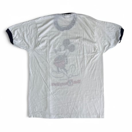 DEADSTOCK " 1970's OLD MICKEY MOUSE RINGER T-SHIRT " TROPIX TOGS INC. / Made in U.S.A. / SZ X-LARGE
