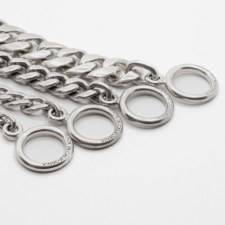 MADE IN CALIFORNIA＂T-BAR CUBAN BRACELET＂Made in U.S.A. / SZ SMALL