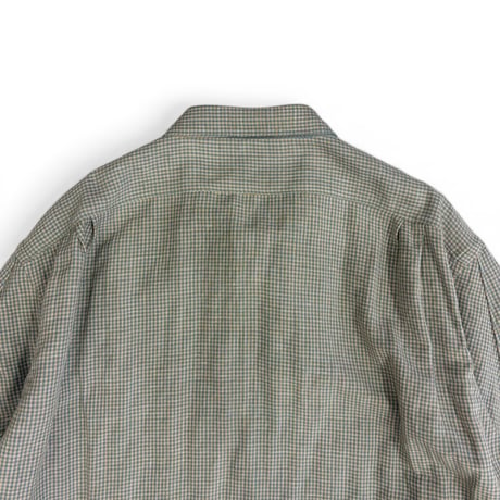 SUNNY ELEMENT＂VINEYARD SHIRT＂LINEN RAYON / DEADSTOCK FABRIC