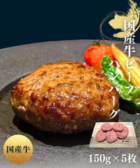国産牛ビーフハンバーグ150g×5枚