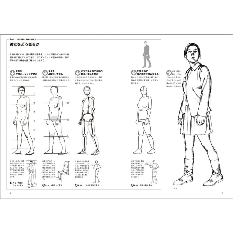 スケッチ　人物 基本はかんたん人物画 | みみずくの本屋さん