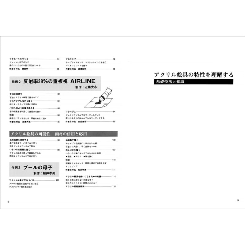 アクリル画エッセンス | みみずくの本屋さん