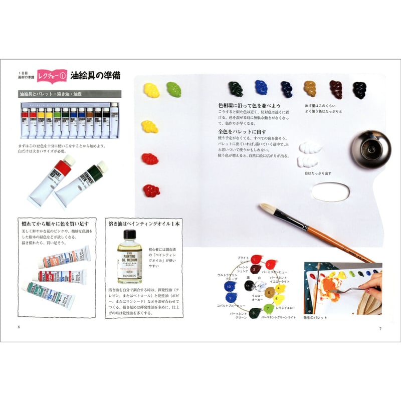 気軽にはじめる油絵7日間 | みみずくの本屋さん