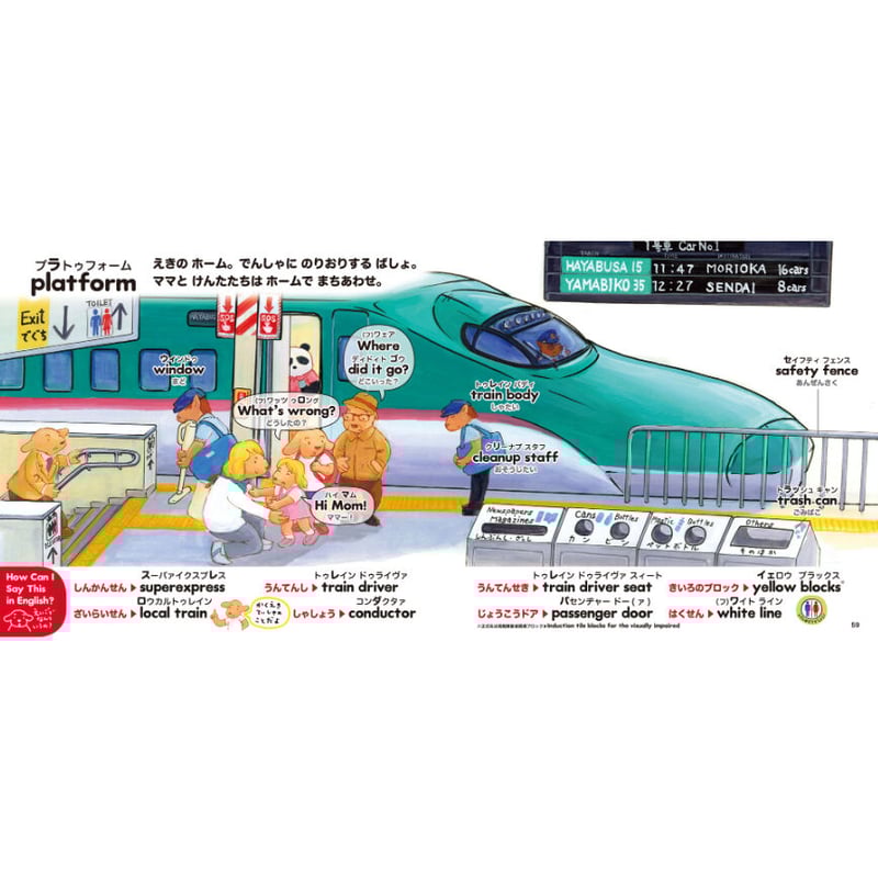 ABCの でんしゃ じてん | みみずくの本屋さん