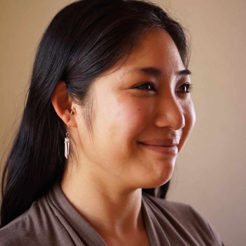 レムリアンシードクリスタル ピアス / イヤリング ＜メキシカン