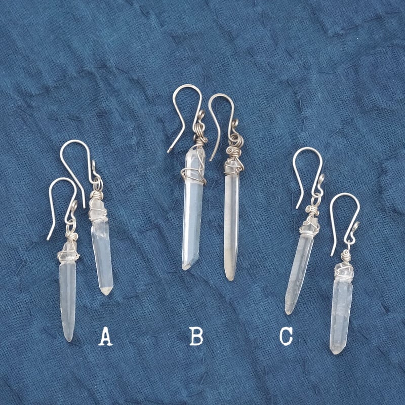 レムリアンシードクリスタル ピアス / イヤリング ＜シルバー＞ | ARCO