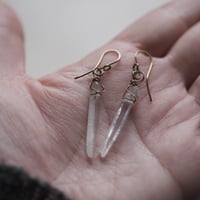 レムリアンシードクリスタル ピアス / イヤリング ＜メキシカンブロンズ＞
