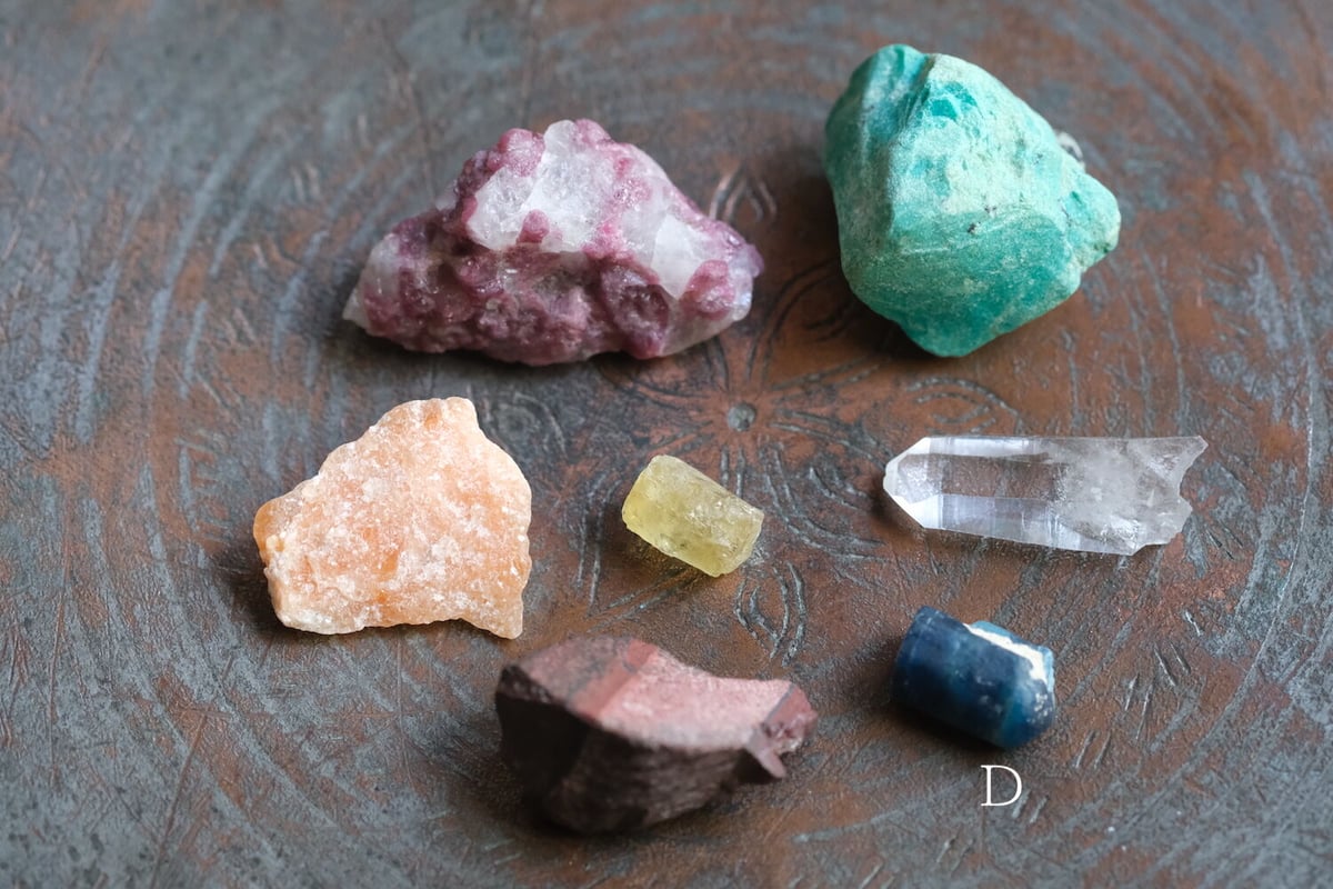 7 Chakra Healing Set 7つのチャクラの石セット / 革袋入り | ARC