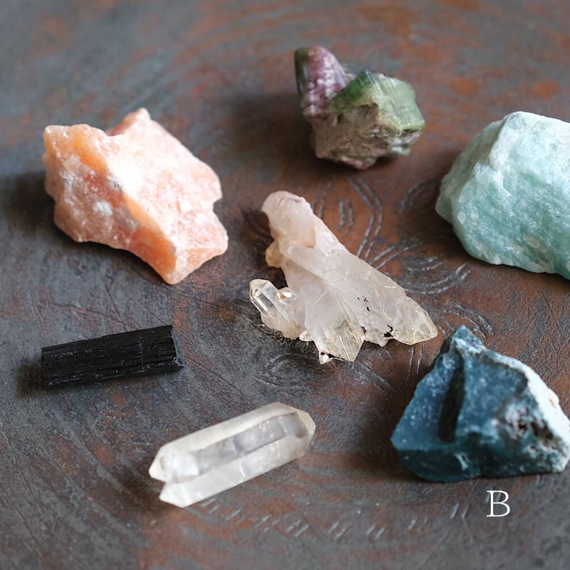 7 Chakra Healing Set 7つのチャクラの石セット / 革袋入り | ARC