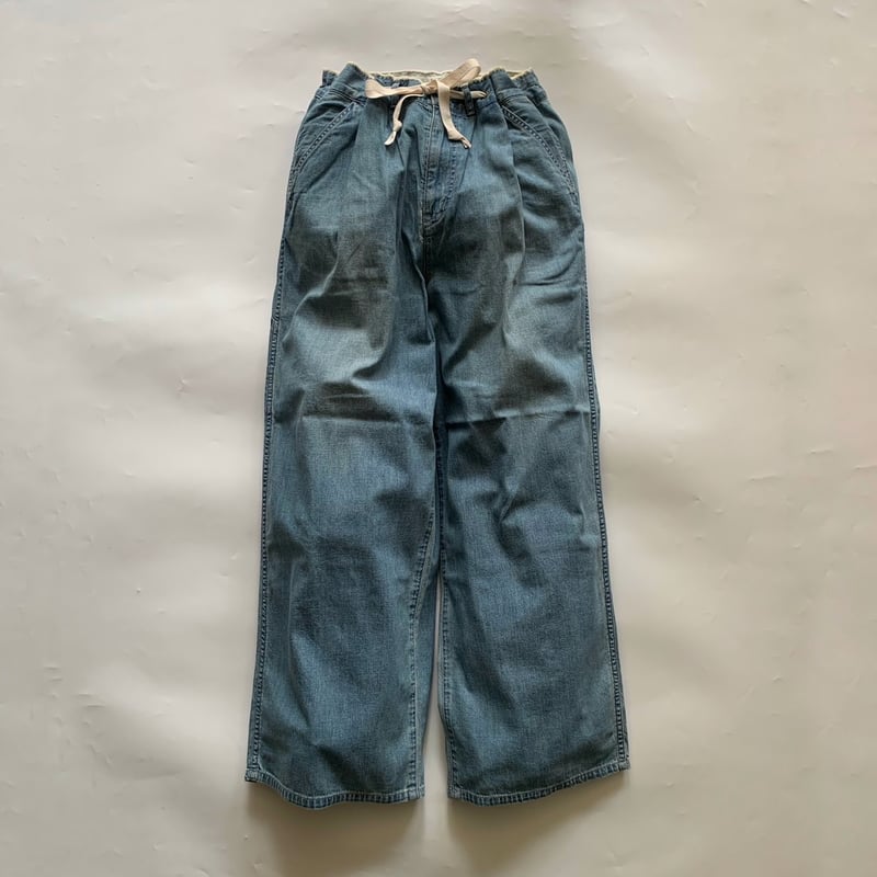 s*x様 johnbull 限定リメイクデニム　51-0524 21010 ladies / JOHNBULL / ライトデニムリメイクタックパンツ | make my day
