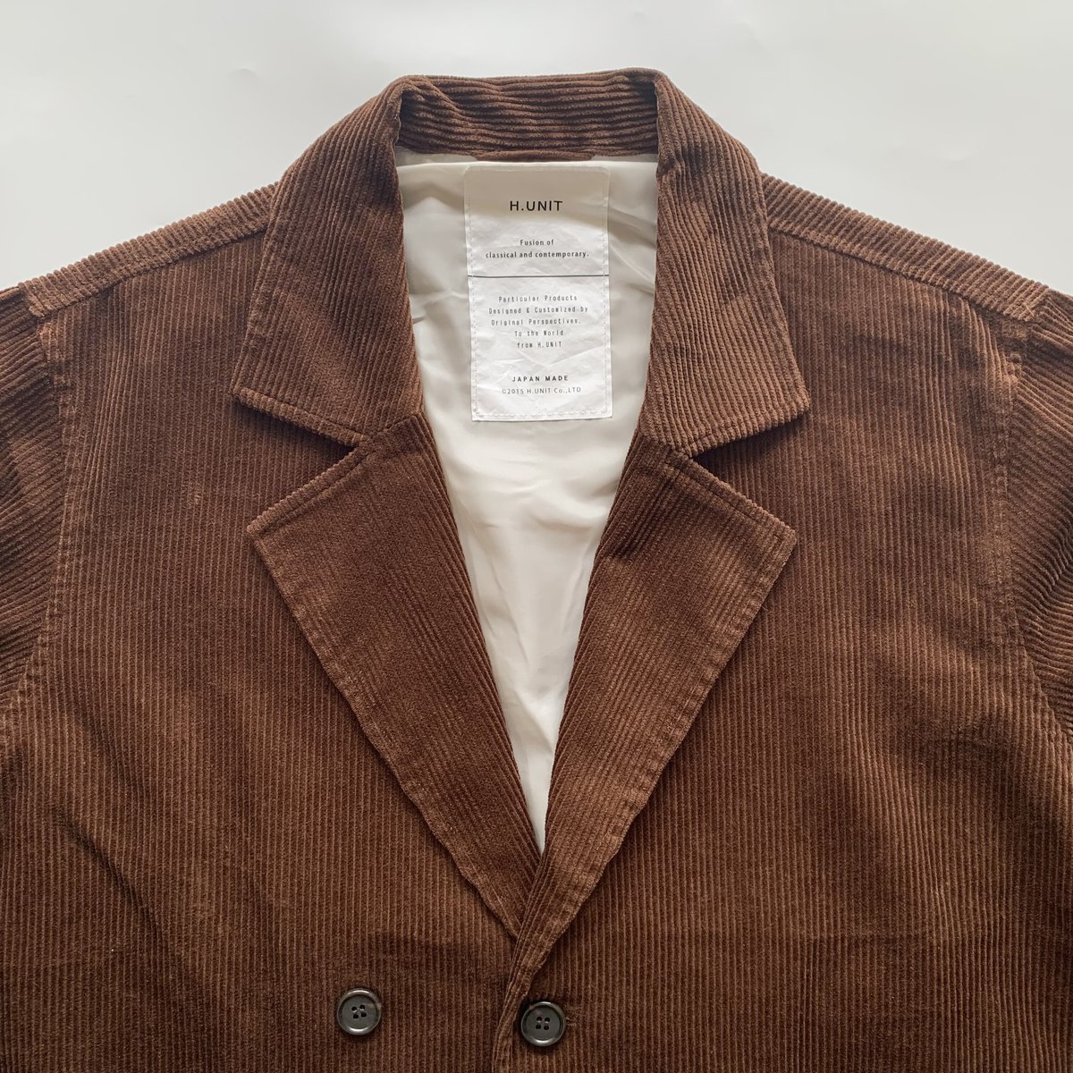 H.UNIT コーデュロイジャケット黒 秋冬おすすめセットアップコーデ！【 H.UNIT 】よりバイヤーが