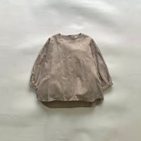 ladies / SORTE / コットンリネンリーフ柄ジャガードタックスリーブブラウス