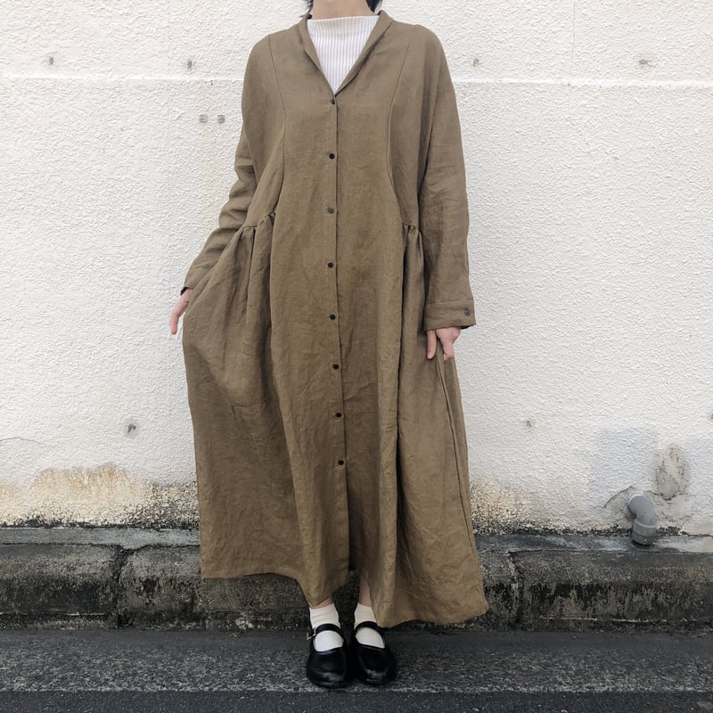 MAGALI タグ付 ヘリボーンリネンローブコート ワンピース 2way 麻 MAGALI ヘリボーンリネンローブコート – SAKURA CAFE