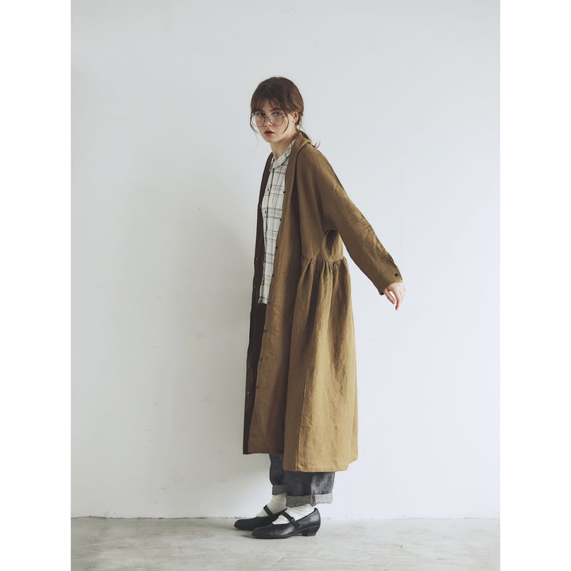 MAGALI タグ付 ヘリボーンリネンローブコート ワンピース 2way 麻 MAGALI ヘリボーンリネンローブコート – SAKURA CAFE