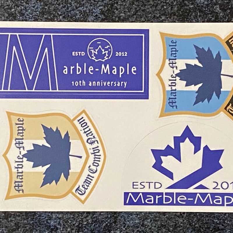 10周年記念ステッカーセット | マーブル・メイプルのお店
