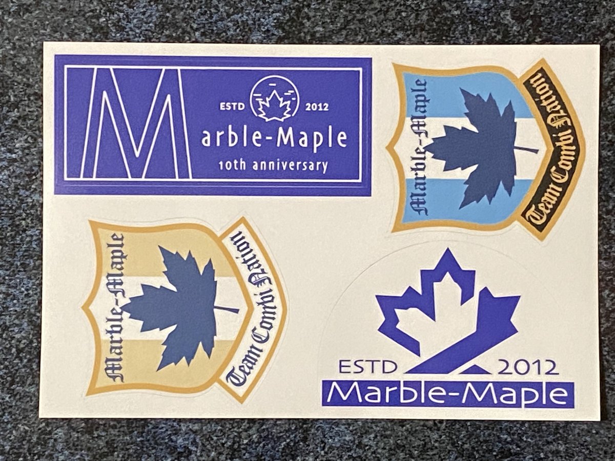 10周年記念ステッカーセット | マーブル・メイプルのお店