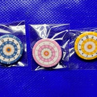【○ソラニエガク○】クリップピン缶バッジ