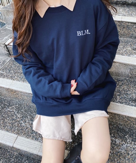 Logo sweatshirt 【navy 】