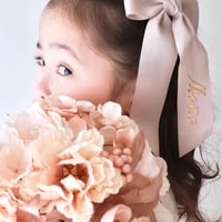 Name embroidery bow