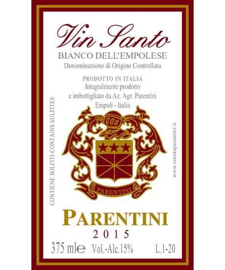 ヴィンサント 2015/ パレンティーニ　Vin Santo Bianco Dell'empolese / Parentini								 								 / Parentini