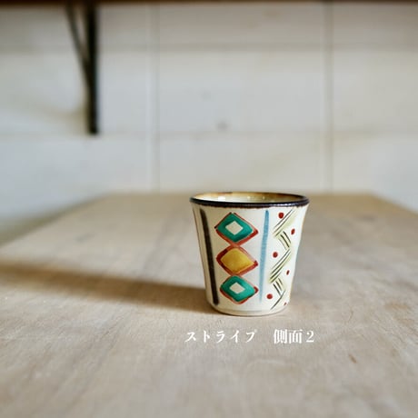 陶コップ〔小〕ー赤絵