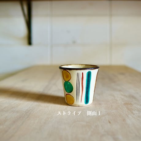 陶コップ〔小〕ー赤絵