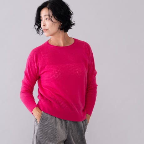 【予約販売】CA & Co. カシミヤ メッシュセーター