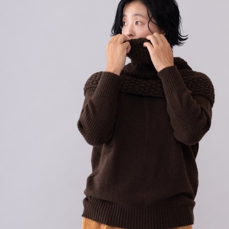 【予約販売】CA＆Co. 手編み　YAK  bulky warmer（big）
