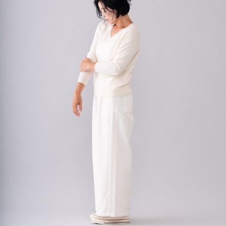 【予約販売】CA＆Co. カシミヤ　Vネックセーター
