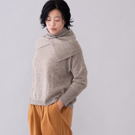 【予約販売】CA＆Co. YAK  shoulder＆neck warmer  （メリヤス編みタイプ）