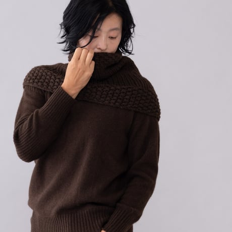 【予約販売】CA＆Co. 手編み　YAK  bulky warmer（big）