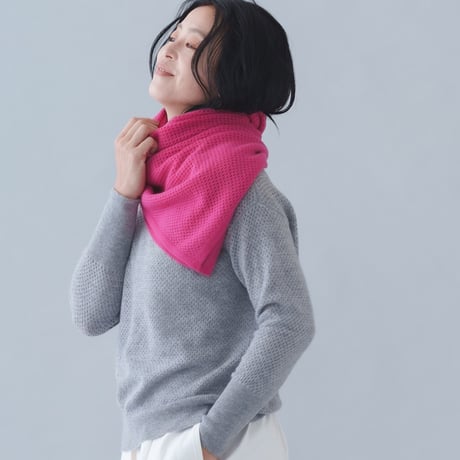 【予約販売】CA & Co. カシミヤ メッシュ スクエア ストール