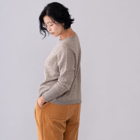 【予約販売】CA＆Co. YAK  ガーゼ編みスクエアセーター