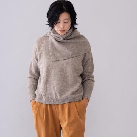 【予約販売】CA＆Co. YAK  shoulder＆neck warmer  （メリヤス編みタイプ）