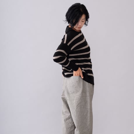 【予約販売】CA＆Co. YAK  ボーダースクエアセーター