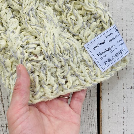 【オーダー品】Chiffon aran（コットンキャップ）  イエロー