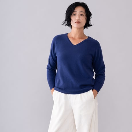 【予約販売】CA＆Co. カシミヤ　Vネックセーター