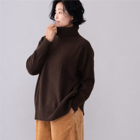 【予約販売】CA＆Co.  YAK スクエア タートルネックセーター