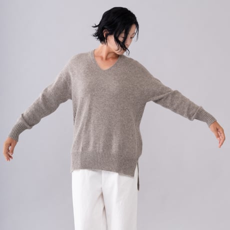 【予約販売】CA＆Co. YAK  Vネック サイドスリット チュニック