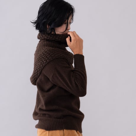 【予約販売】CA＆Co. 手編み　YAK  bulky warmer（big）