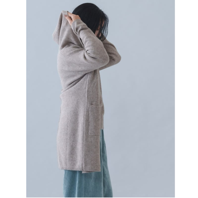 CA＆Co. YAK フード付きロングカーディガン | short finger