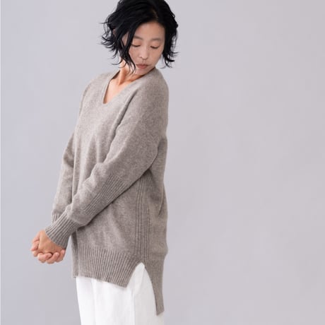 【予約販売】CA＆Co. YAK  Vネック サイドスリット チュニック